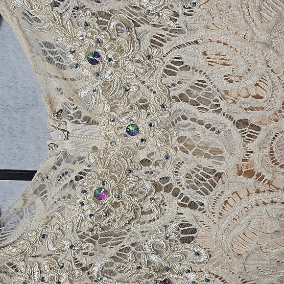 Coya Collection Jeweled Elegant Mini Dress Size Small - Picture 7 of 11